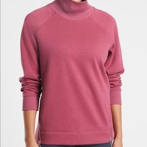 Athleta Kozy Karma Side Zip Funnel Neck Sweatshirt Size L